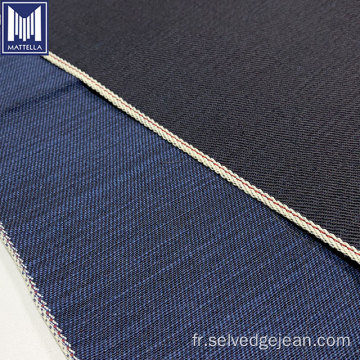 Tissu de denim de limage indigo bleu foncé léger